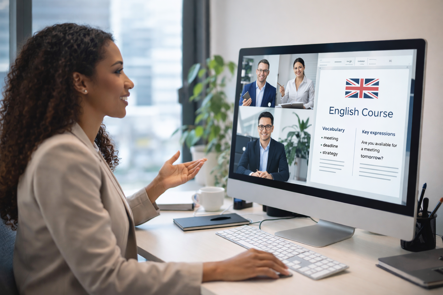 Formation anglais professionnel en visioconférence